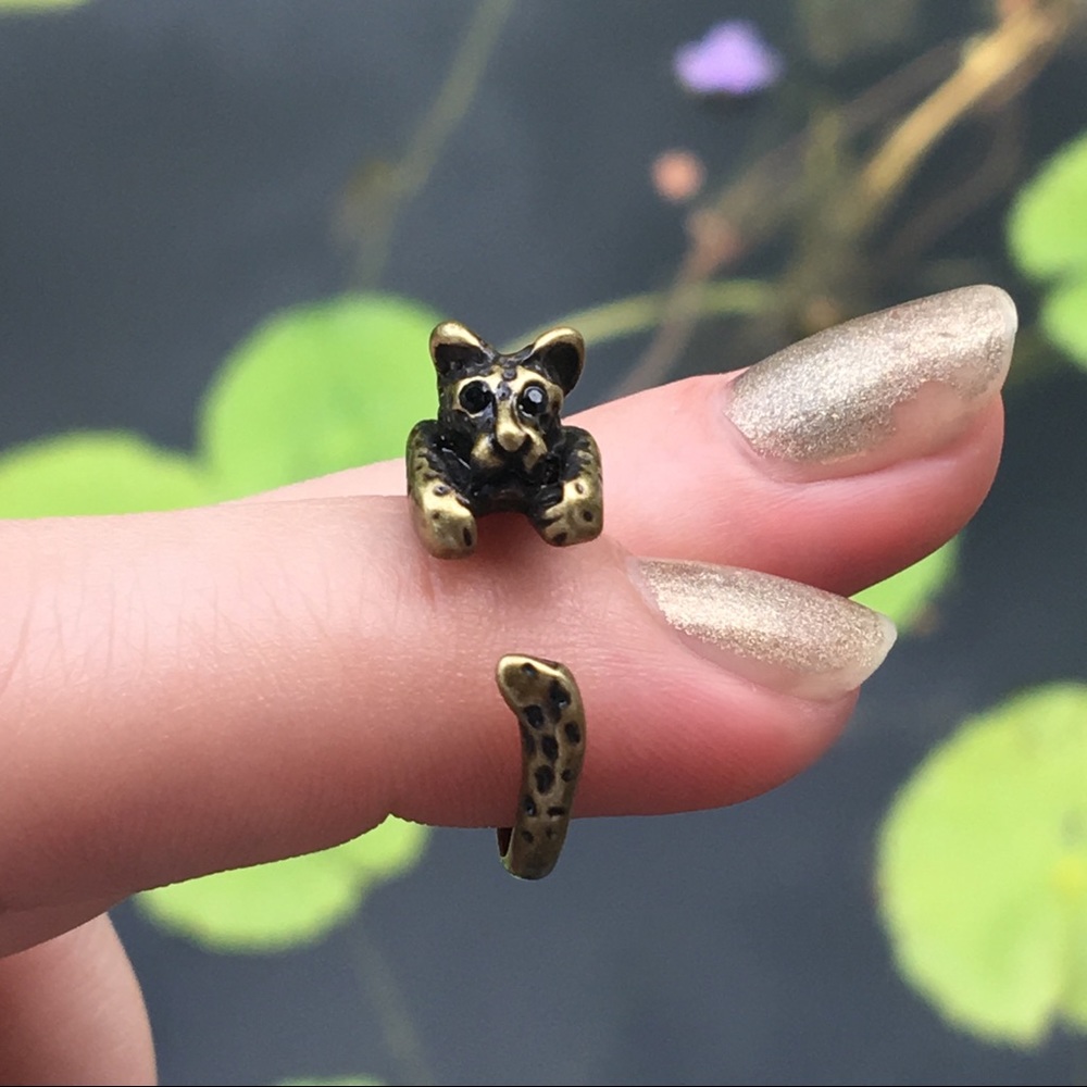 Brass Leopard Ring
